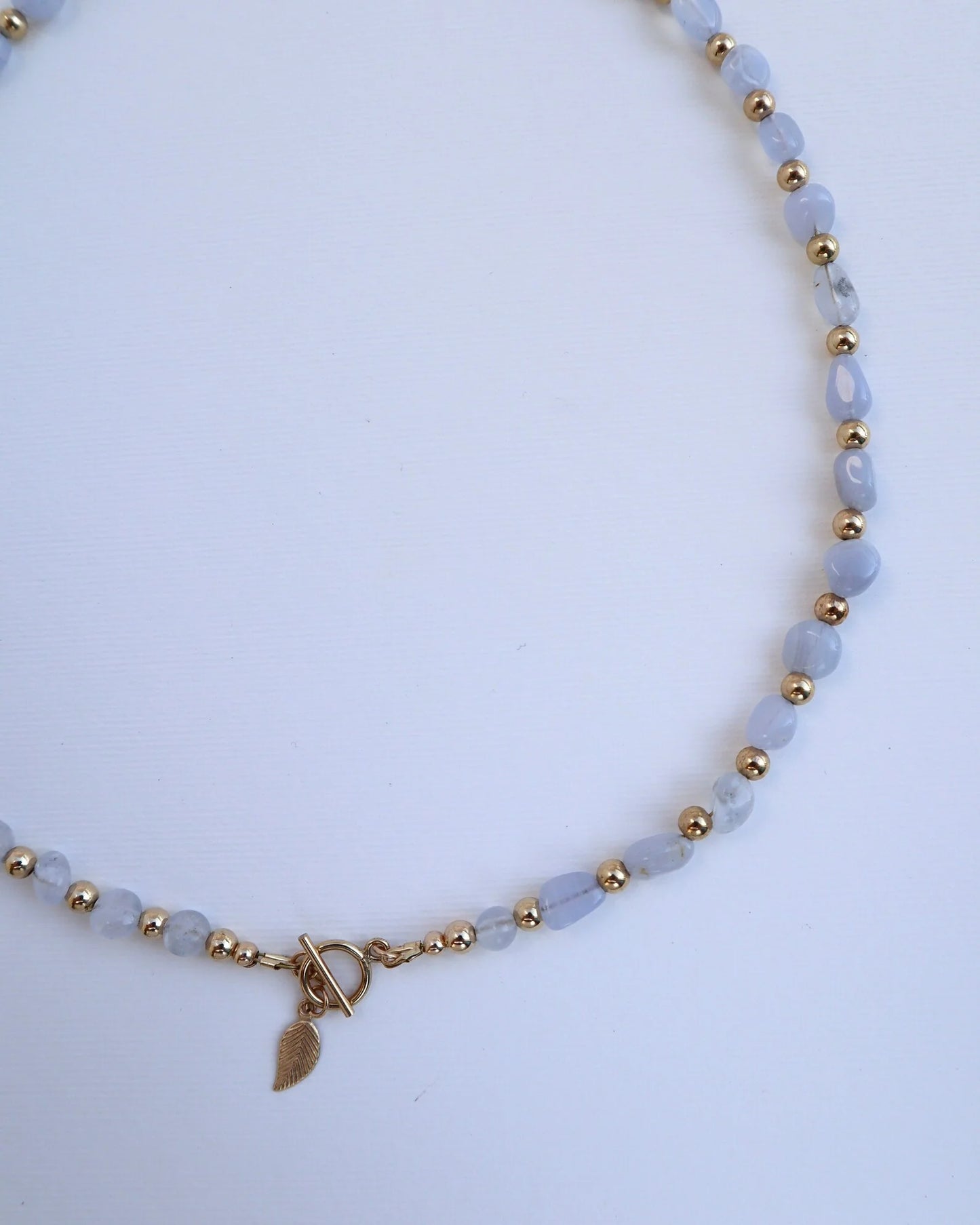 Blue Lace Agate Necklace | Peace & Growth