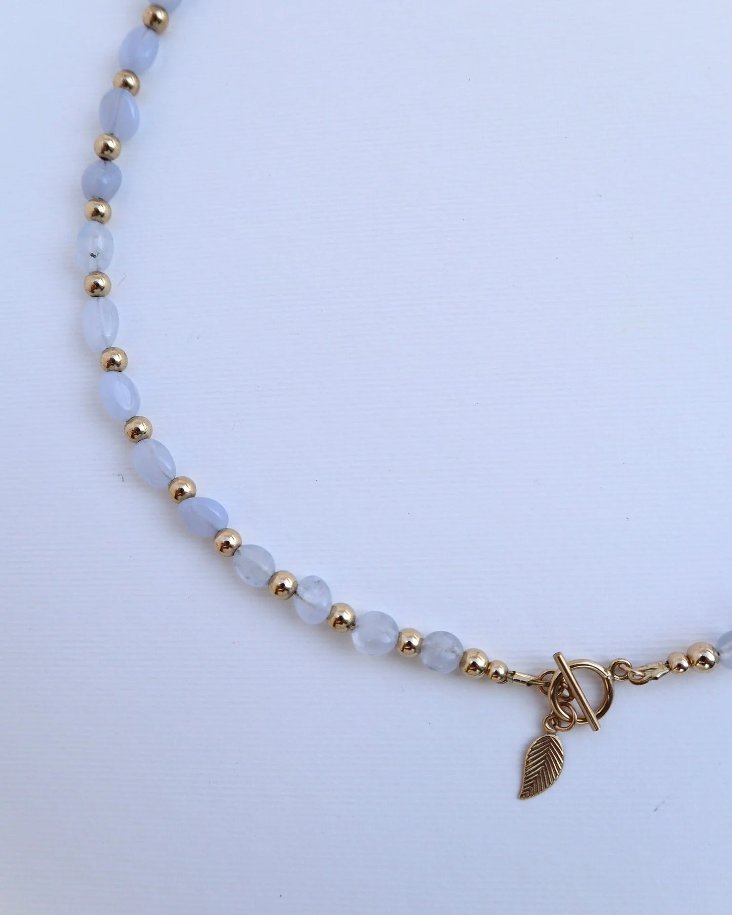Blue Lace Agate Necklace | Peace & Growth
