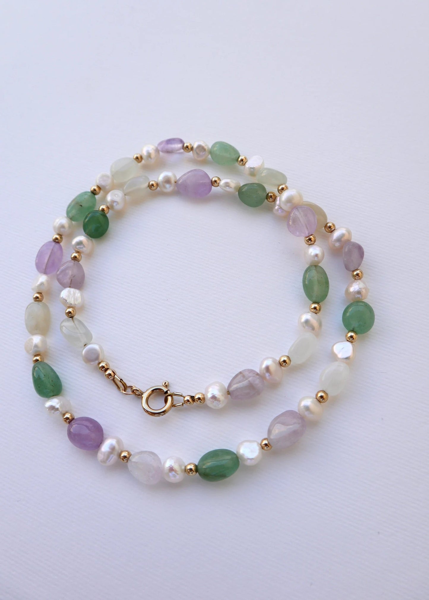 Green Aventurine + Amethyst + Moonstone | Growth & Intuition