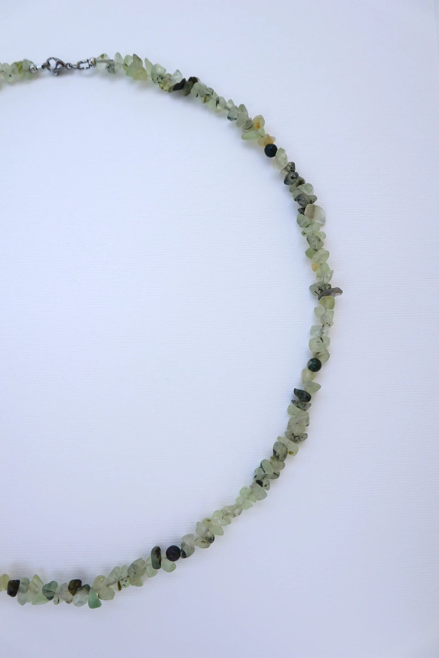 Mens Prehnite Necklace | Clarity & Visualisation