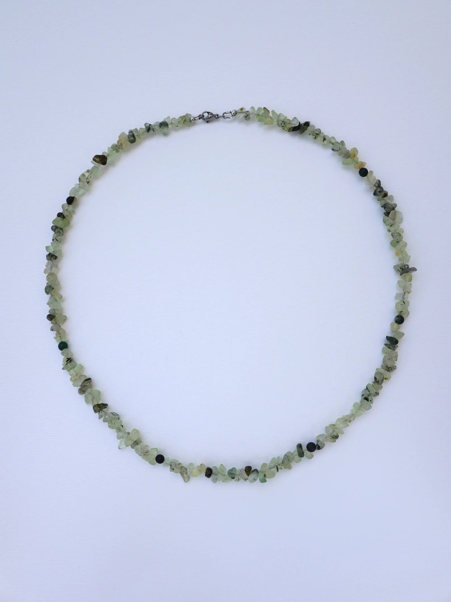 Mens Prehnite Necklace | Clarity & Visualisation