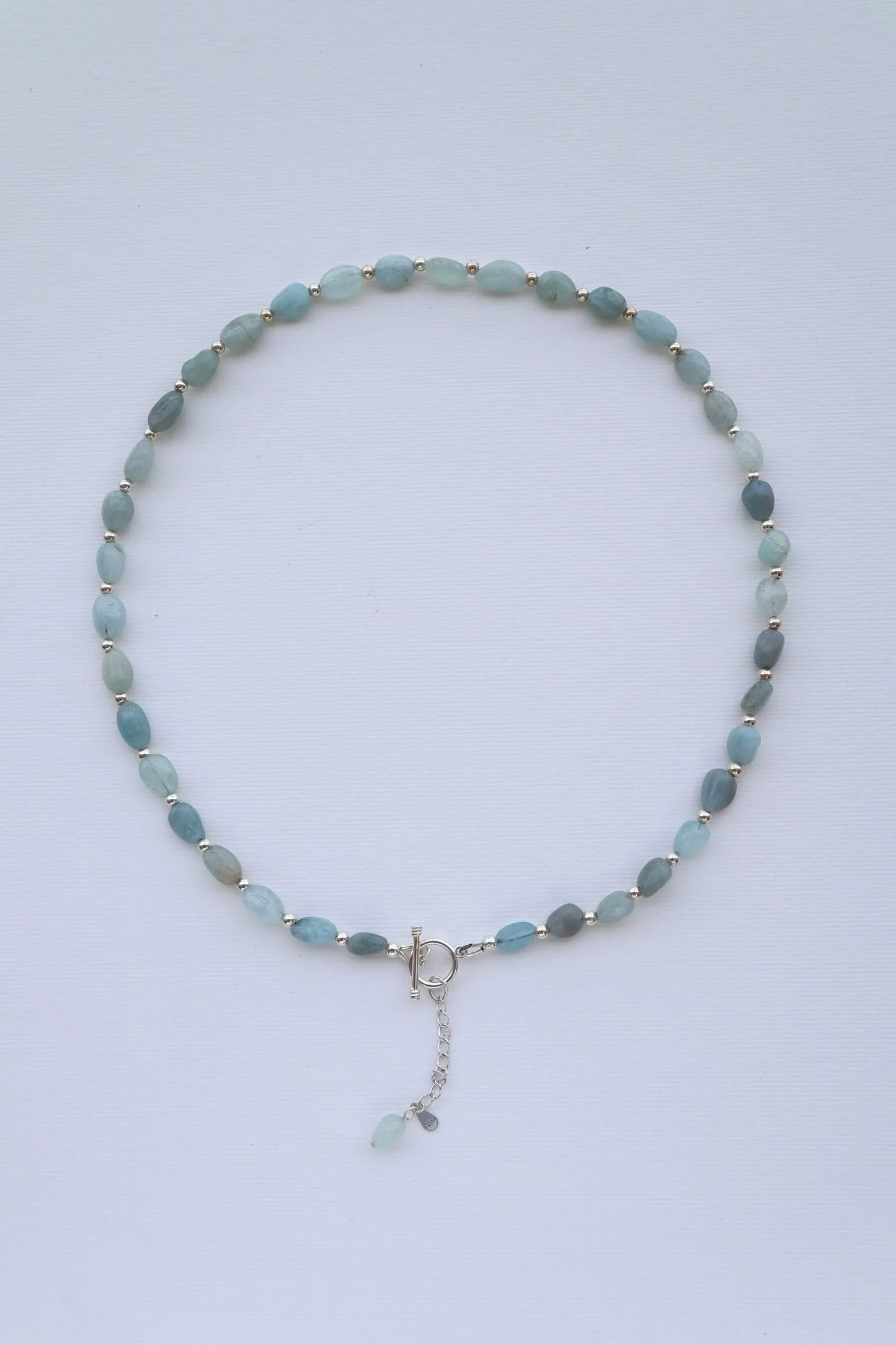 Blue Morganite Necklace | Sterling Silver | Calm Communication