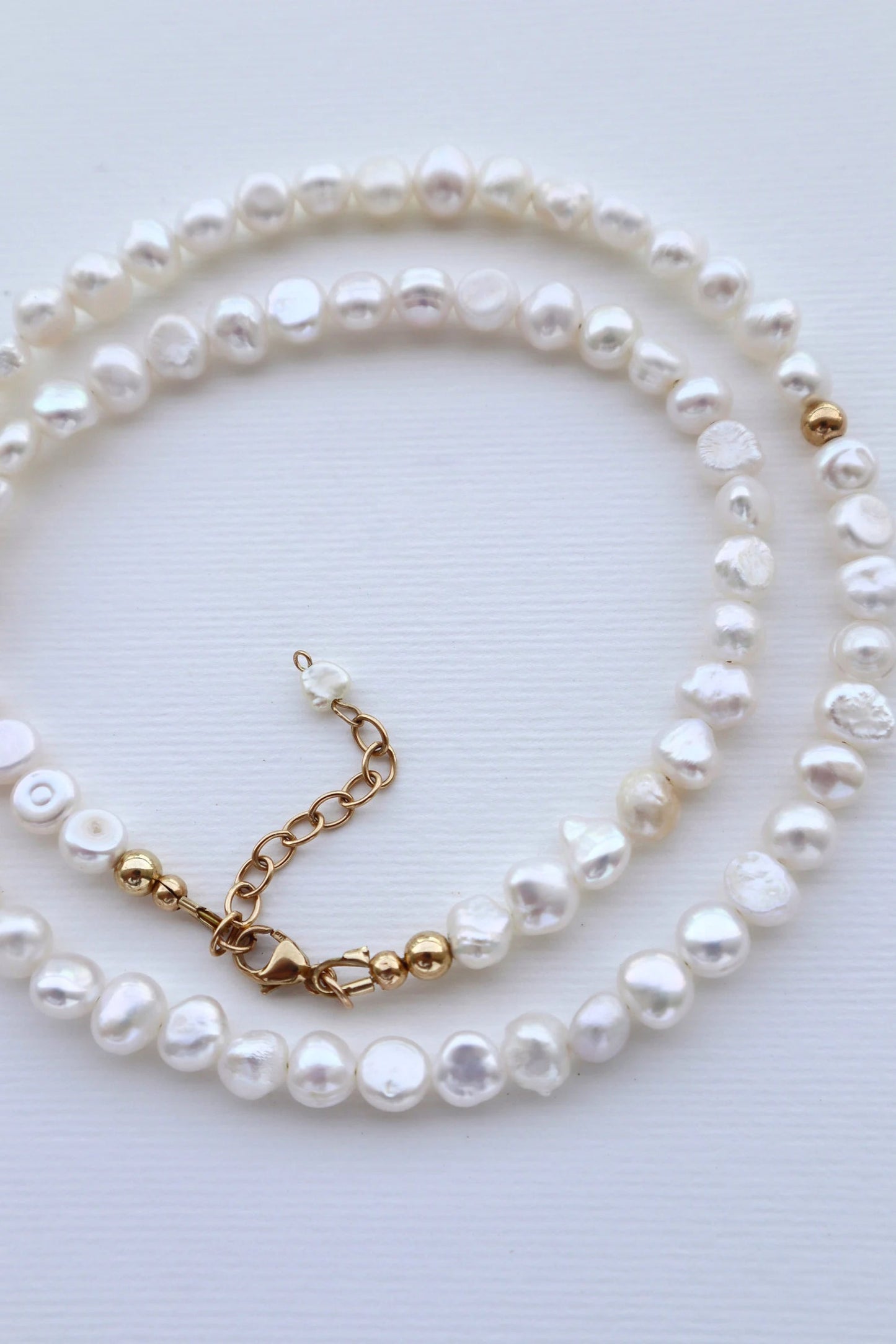 Freshwater Pearl Necklace | 14k gold-filled | Emotional Balance & Feminine Energy