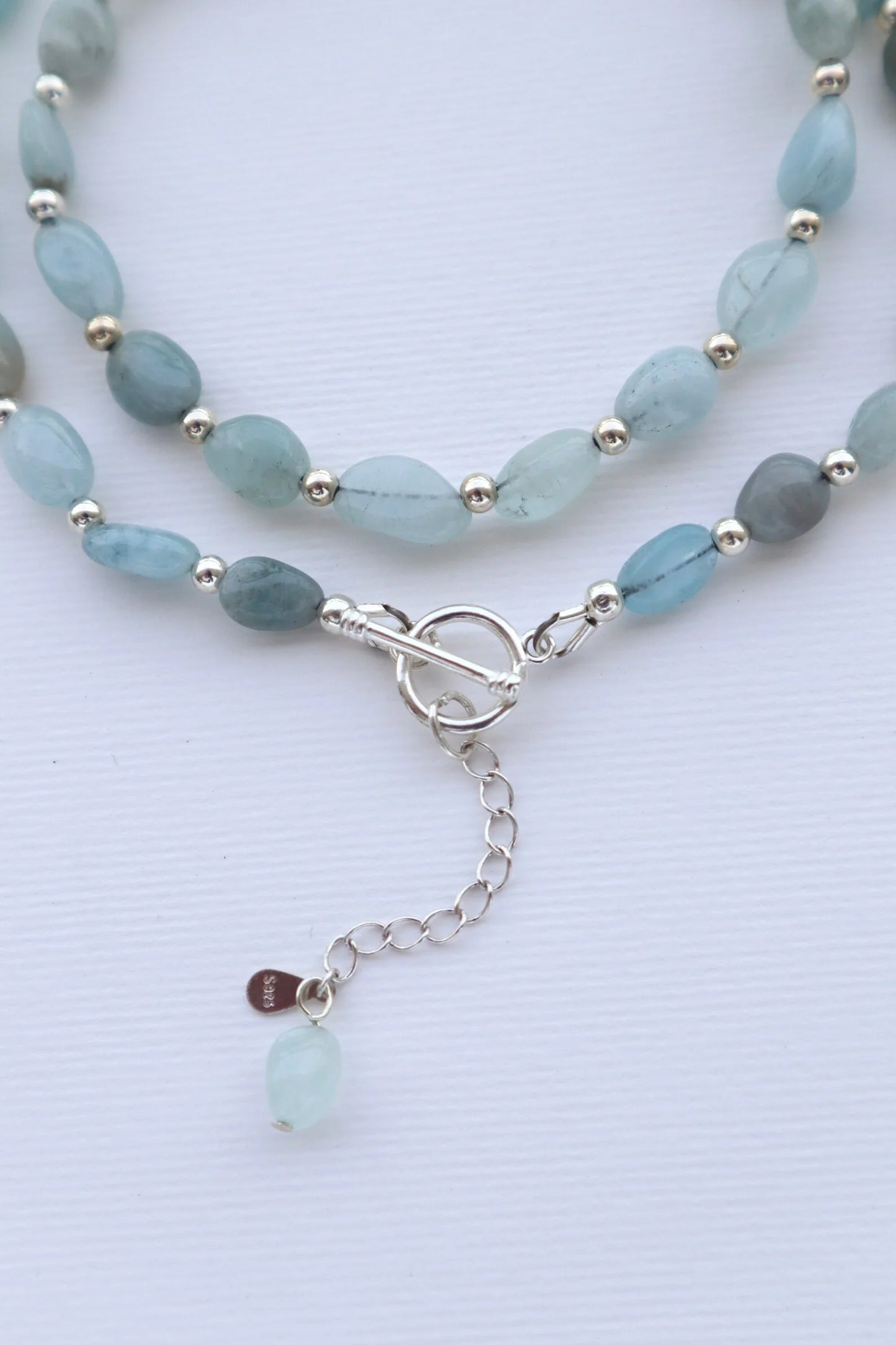 Blue Morganite Necklace | Sterling Silver | Calm Communication