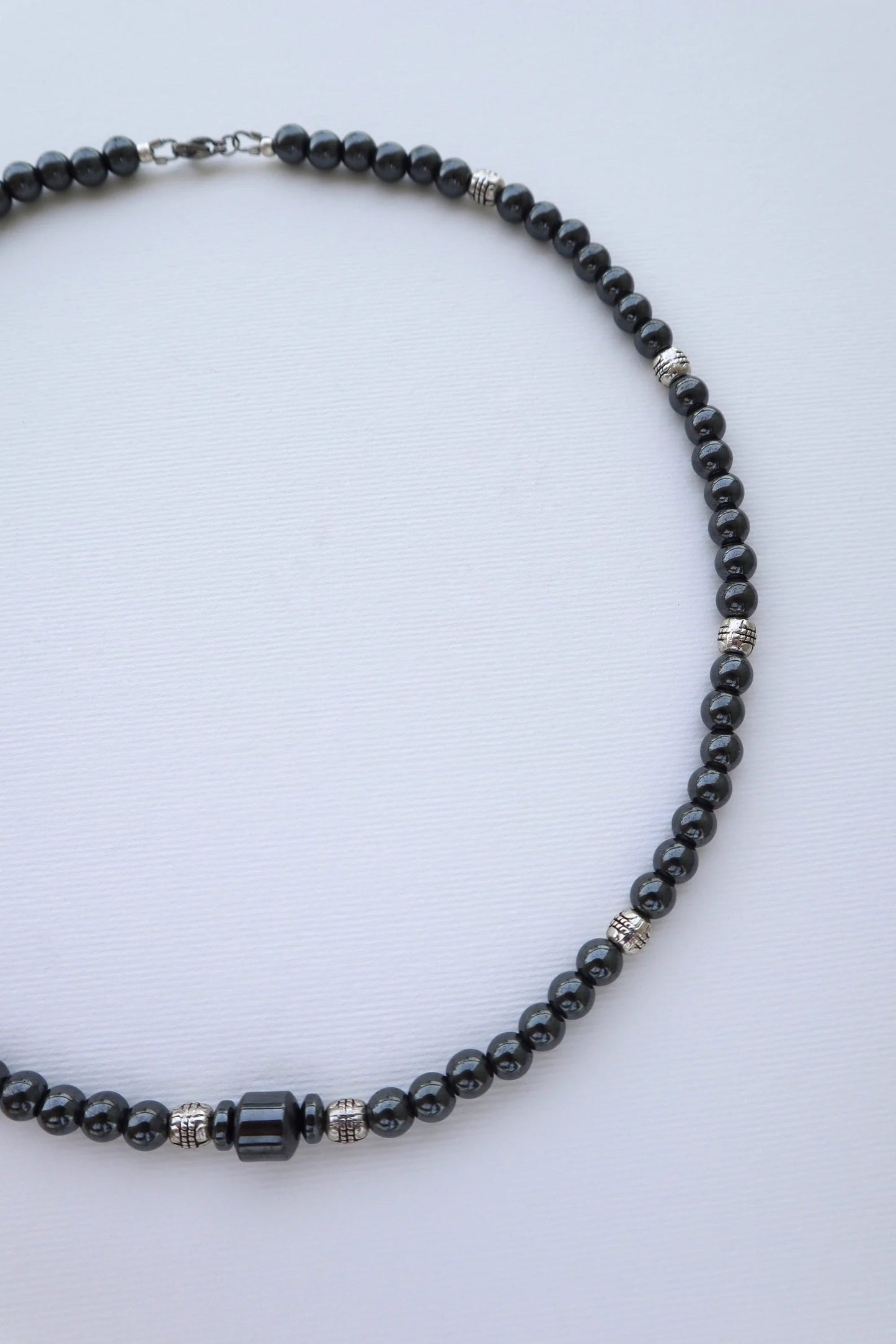 Mens Shungite beaded Necklace | Protection & Grounding
