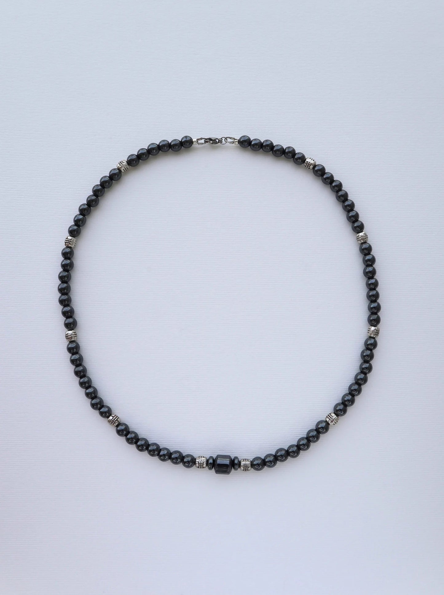 Mens Shungite beaded Necklace | Protection & Grounding