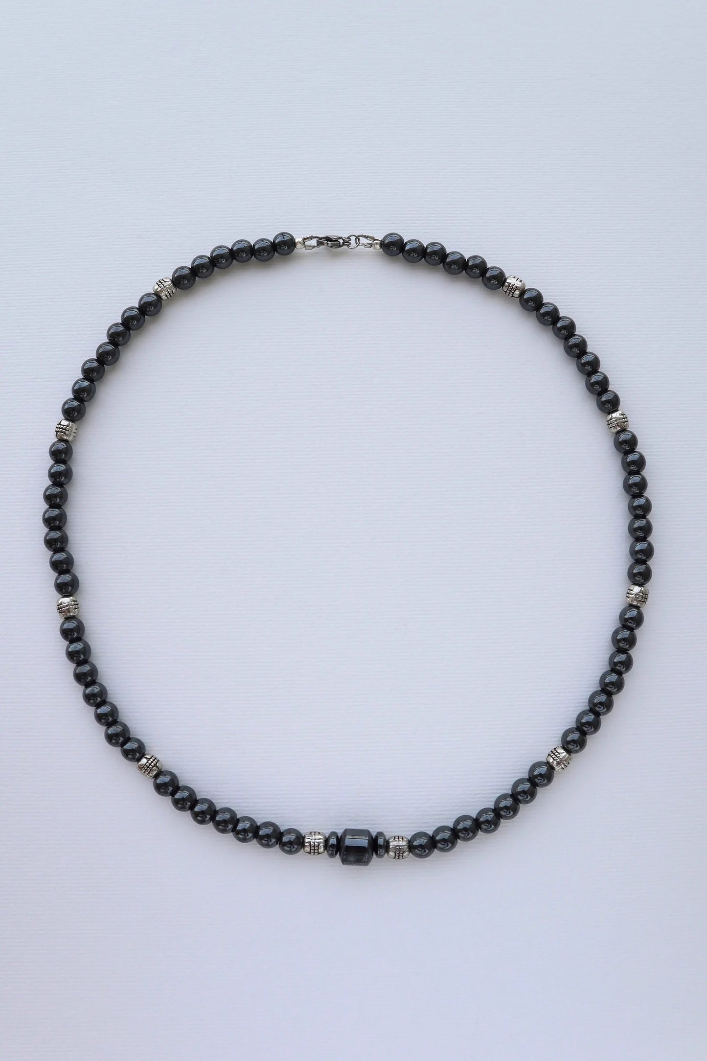 Mens Shungite beaded Necklace | Protection & Grounding