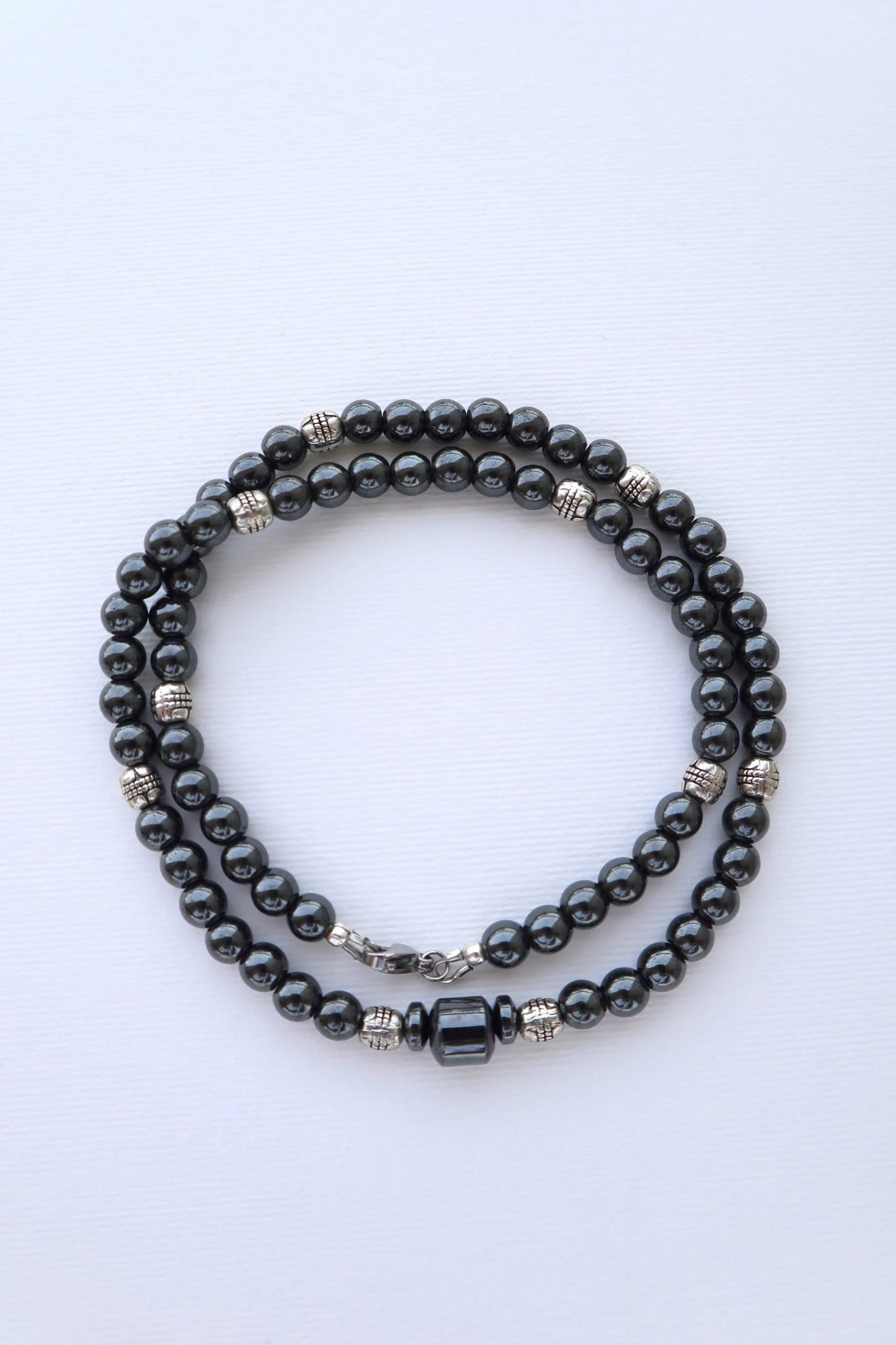Mens Shungite beaded Necklace | Protection & Grounding