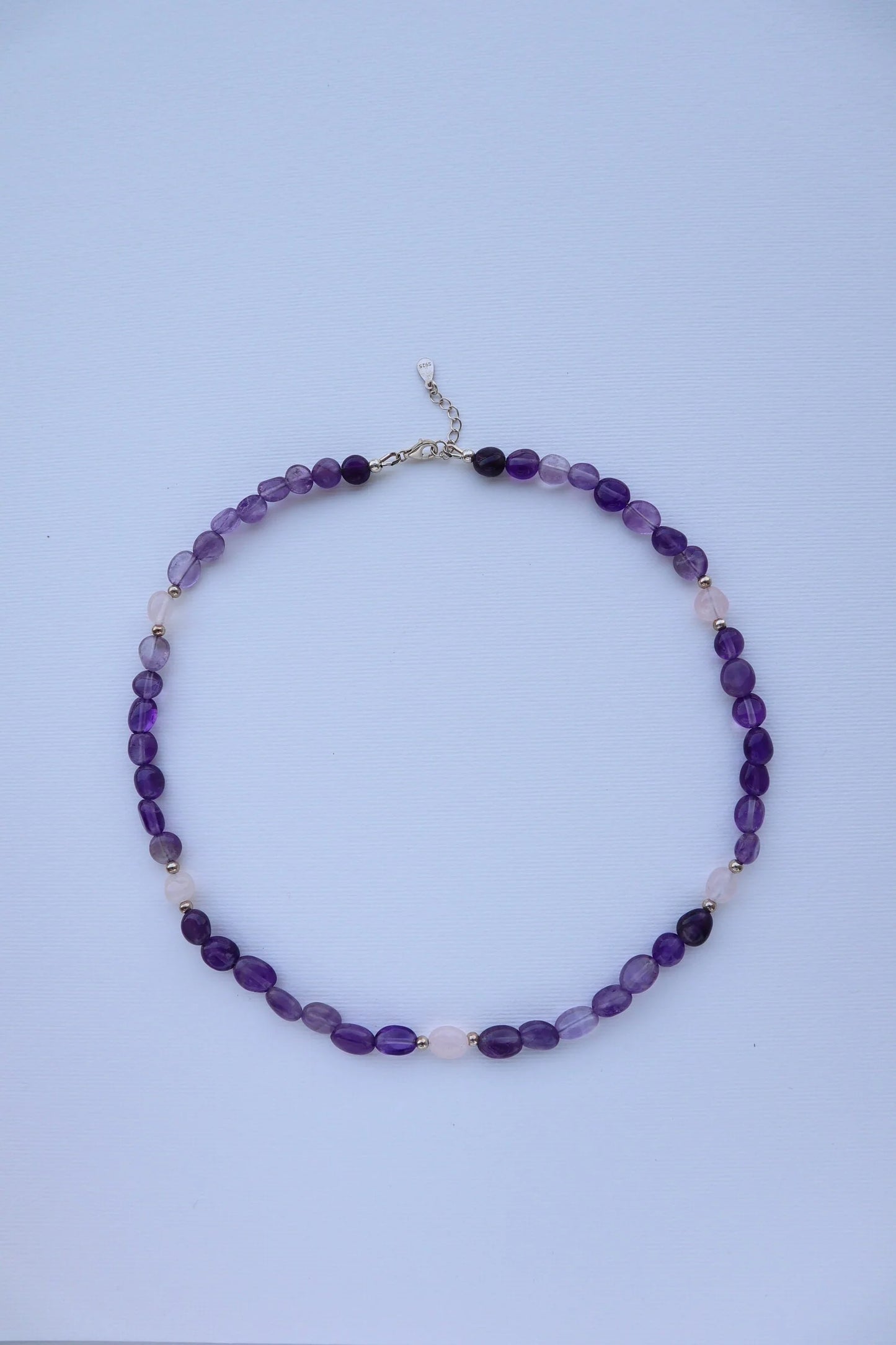 Amethyst & Rose Quartz Necklace | Peace & Healing