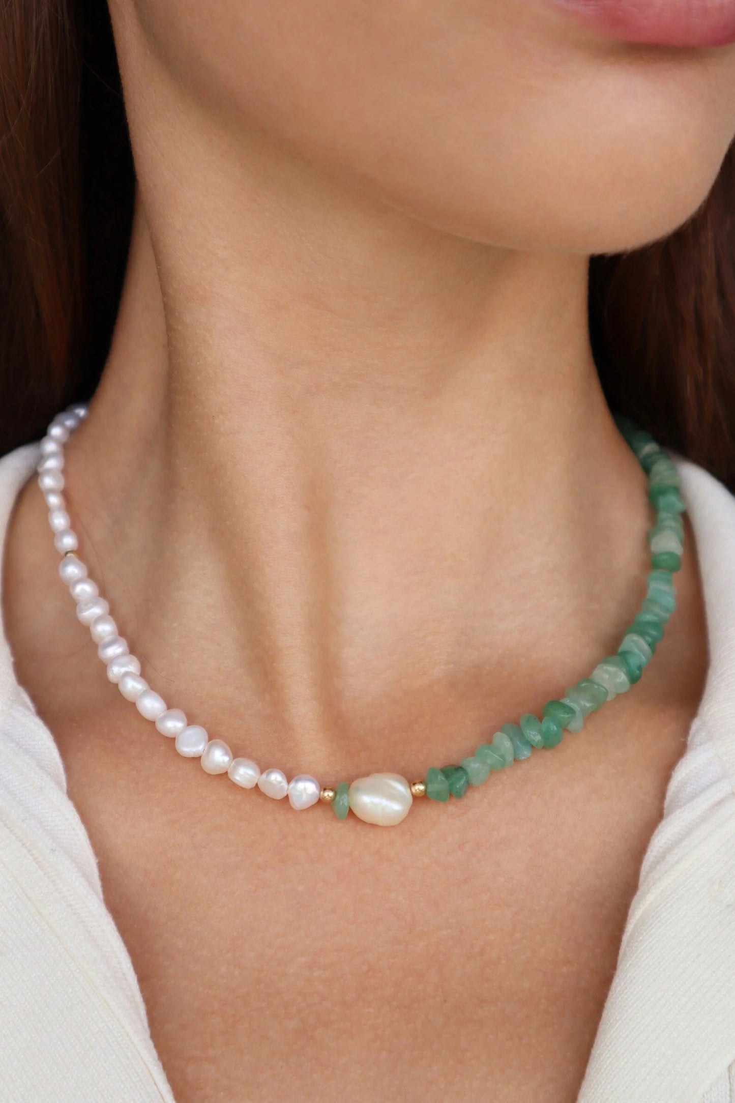 Green Aventurine Necklace | Luck & Emotional Balance