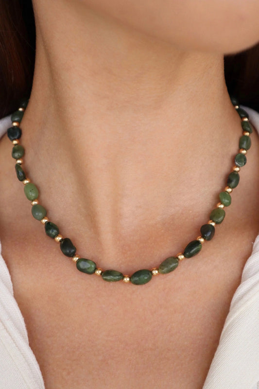Green Jade Necklace | Harmony & Abundance