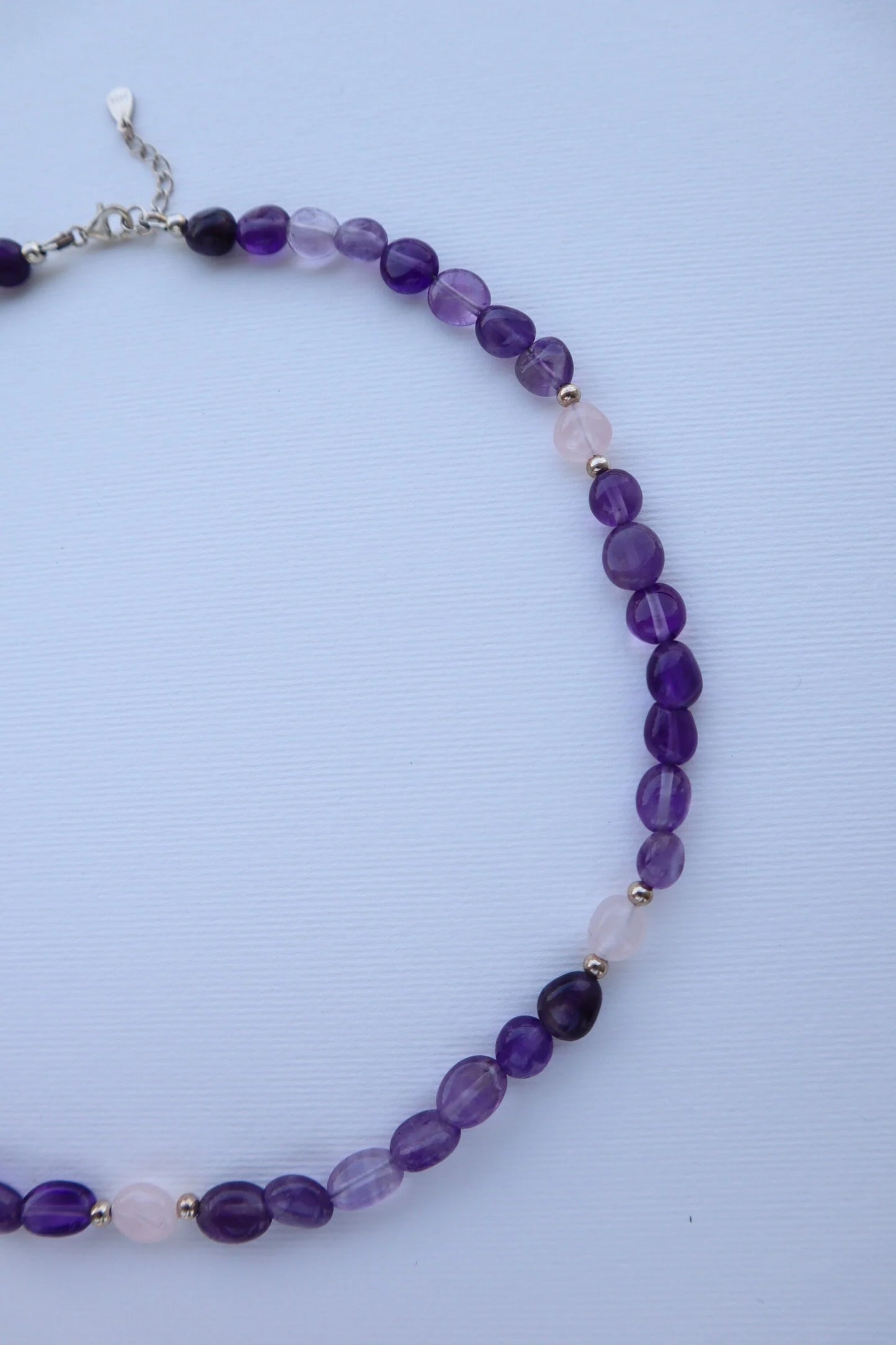 Amethyst & Rose Quartz Necklace | Peace & Healing
